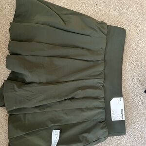 Stylus Olive Green Pleated Skirt